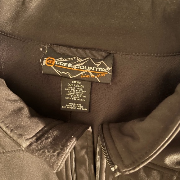 Free Country Men's Dark Charcoal Performance Jacket - Picture 3 of 9